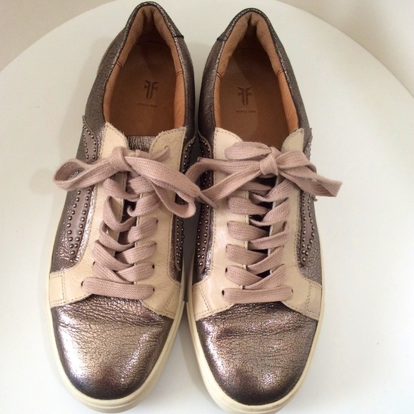 FRYE Ivy Logo Patch leather sneaker - Picture 2 of 8